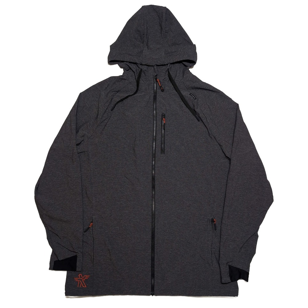 KETL Mtn Escapade Lightweight Active Travel Jacket Mens XXL Gray Excellent Hood